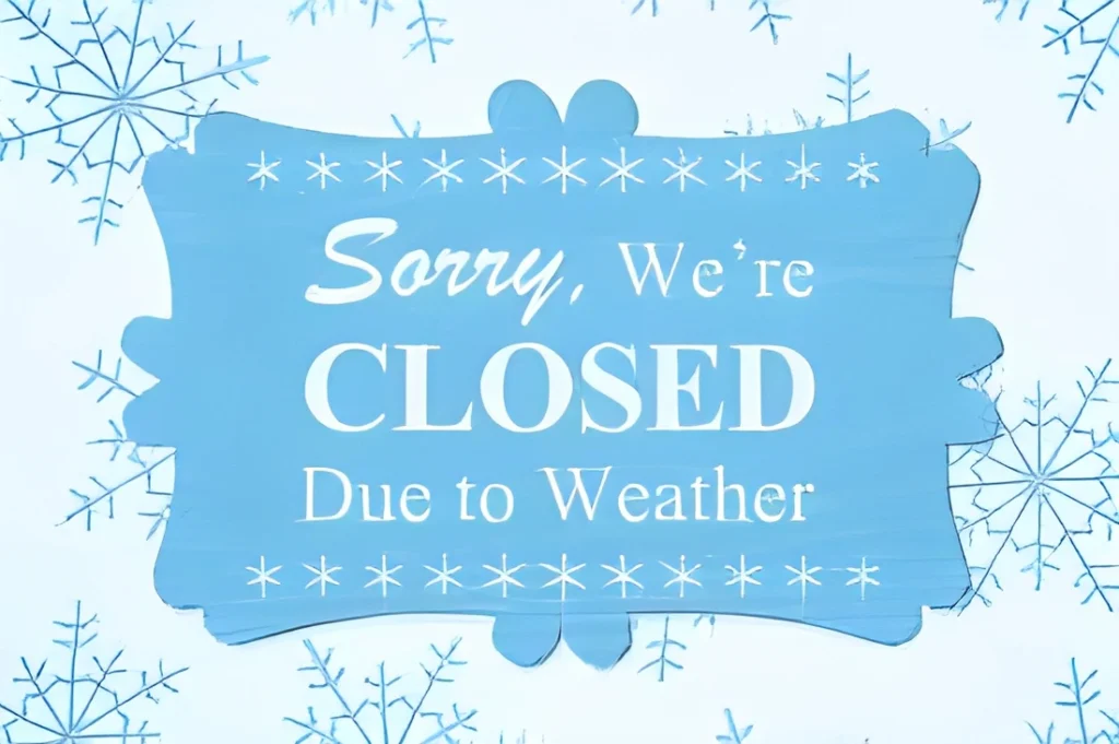 sign of a snow day